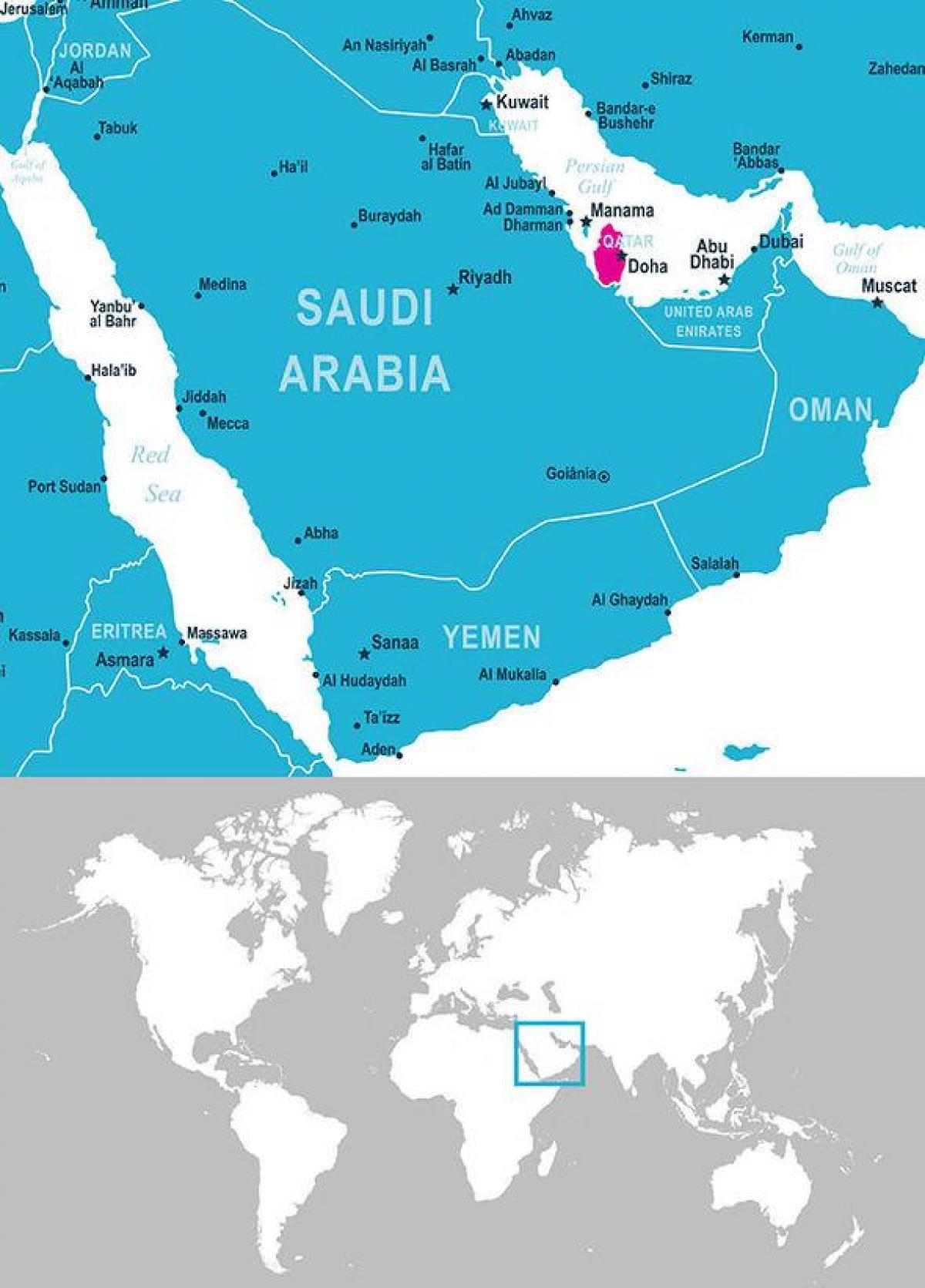 Քարտեզ գտնվելու վայրը Կատար 